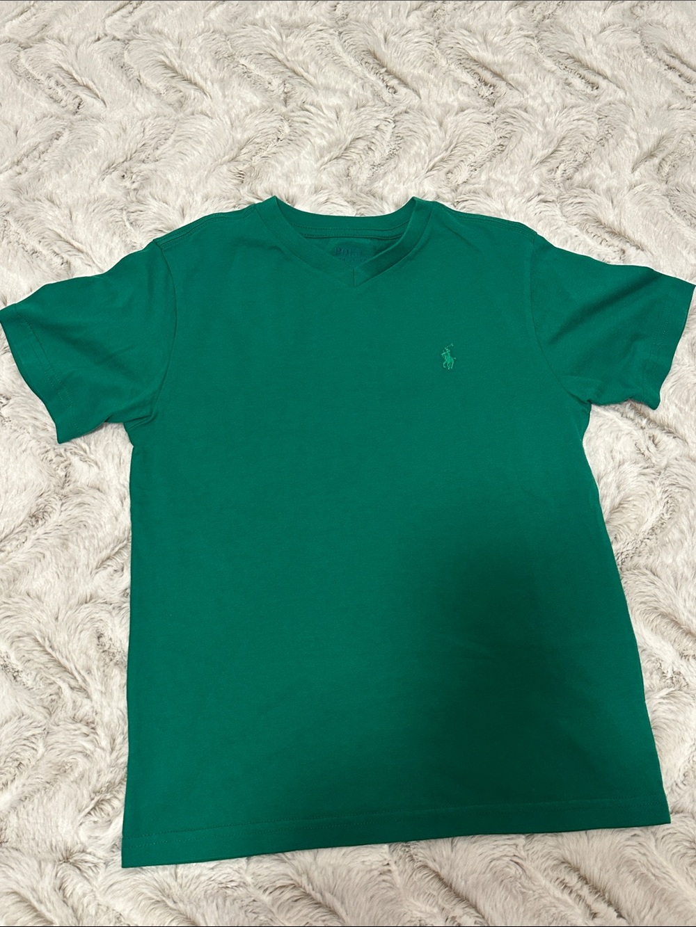 Polo by Ralph Lauren Emerald Green V-Neck Short Sleeve Tee